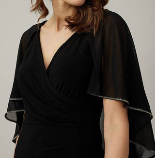 Joseph Ribkoff - Vestido de capa de chiffon