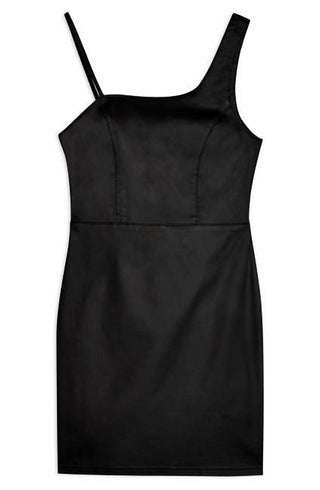 Topshop - Vestido curto elástico em couro sintético
