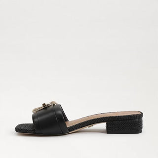 Sam Edelman - Women's Delfi Slip On Open Squared Toe Block Heel Fashion Slide Sandal