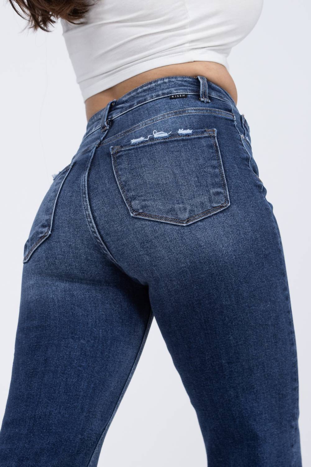 Risen - Blow My Mind High-Rise Straight Leg Denim Jeans