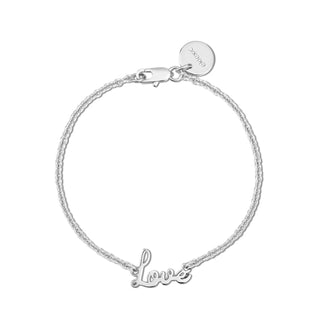 Eklexic - Pulseira de amor com letras delicadas para mulheres