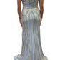 Jovani - V Neck Multi Color Sequin Gown