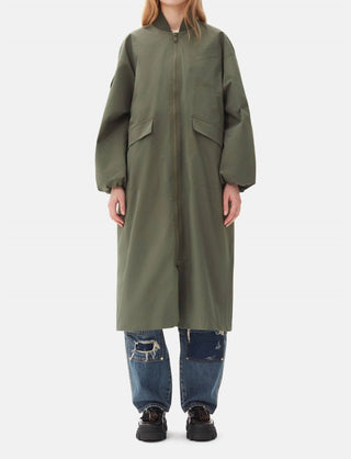 Ganni - Casaco Tech Seersucker Oversized Shell