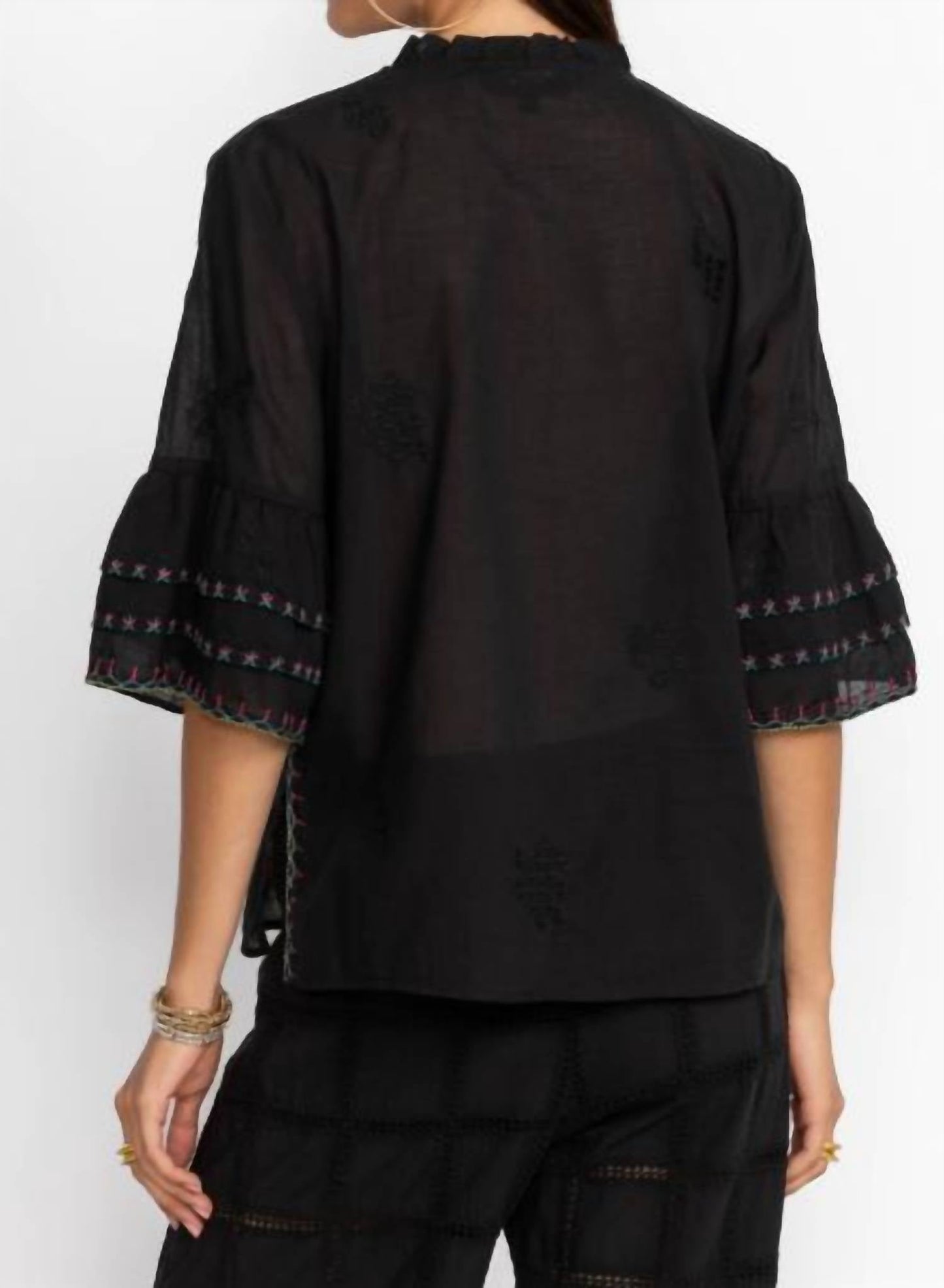 Johnny Was - Jeanette Ruffle Sleeve Blouse