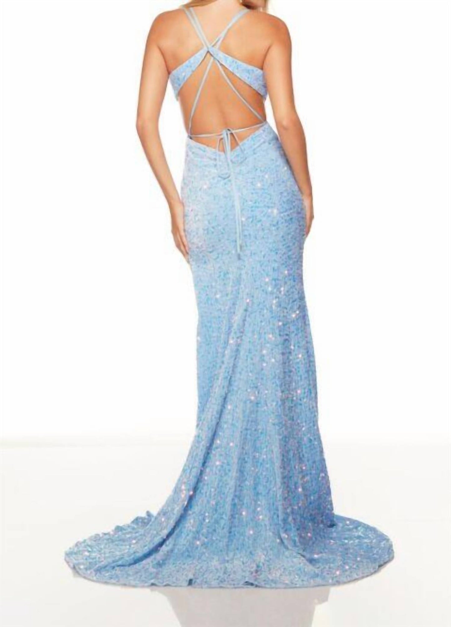 Alyce Paris - Strappy Back Sequin Dress