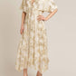 En Creme - Sands Foil Maxi Dress