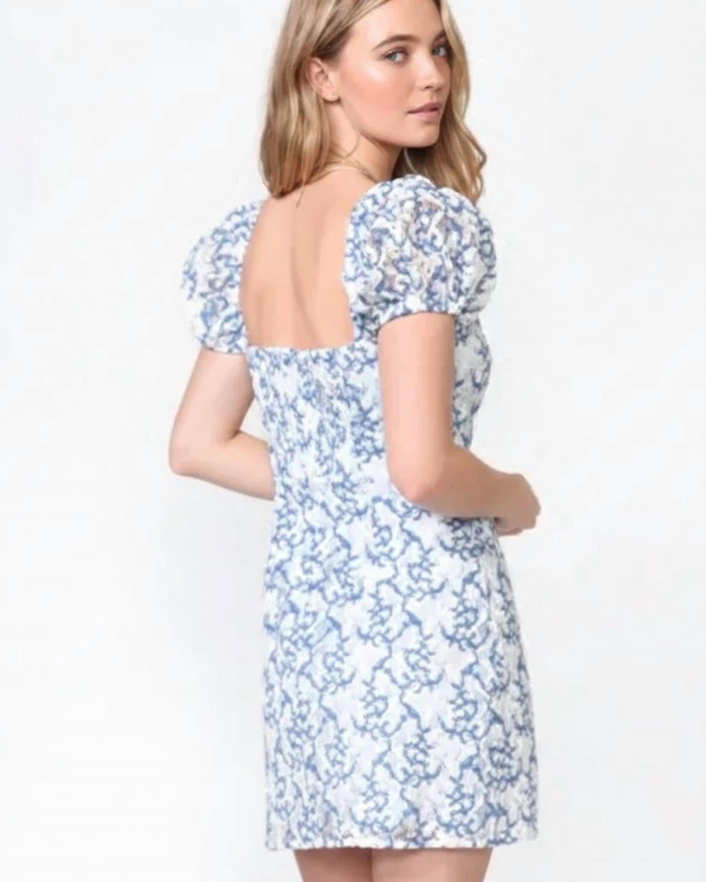 Adelyn Rae - Gretta Lace Mini Dress