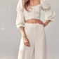 Do+Be - Ruffle Ruched Front Top