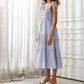 Noaboa - Smocked Tiered Ruffle Midi Dress