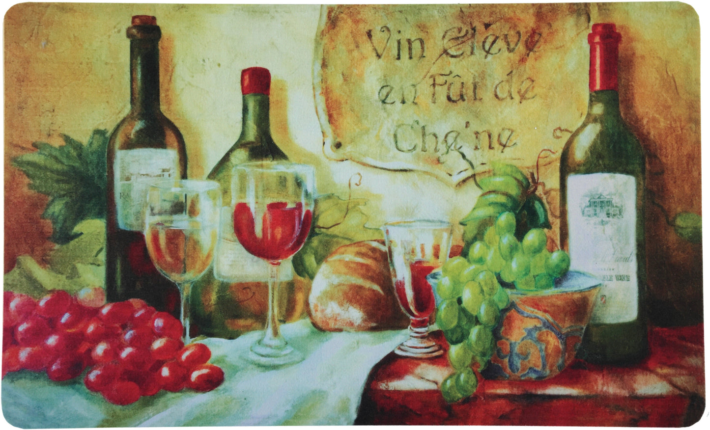 Pacote com 2 tapetes de cozinha premium confortáveis ​​(mesa de vinho)