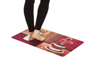2-Pack Premium Comfort Kitchen Mats (Cafe Moderno Dahlia)
