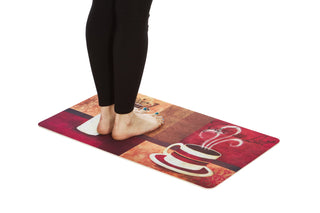 2-Pack Premium Comfort Kitchen Mats (Cafe Moderno Dahlia)