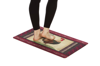 2-Pack Premium Comfort Kitchen Mats (Vintage Rooster)