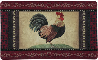 2-Pack Premium Comfort Kitchen Mats (Vintage Rooster)
