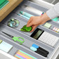 Utensil Drawer Organizer, Gray (5 Slots)