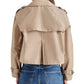 Steve Madden - Sirus Cropped Double-Breasted Trench Jacket