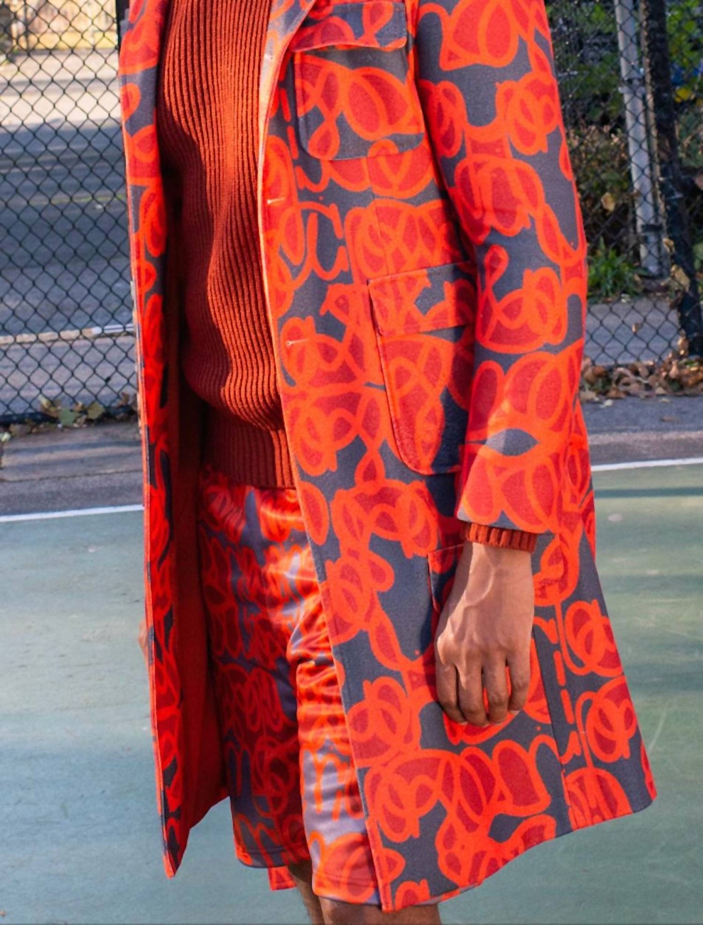 The Athletic Side Of Us - Oraise Print Long Coat