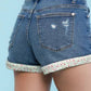 Judy Blue - Flower Patch Hem Shorts