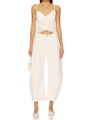 Free People - Calça Jeans de Cós Médio Good Luck