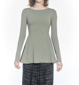 Matthildur - Top de manga comprida Atarah Peplum