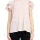 Adrianna Papell - Double Flutter Sleeve Moss Crepe Top