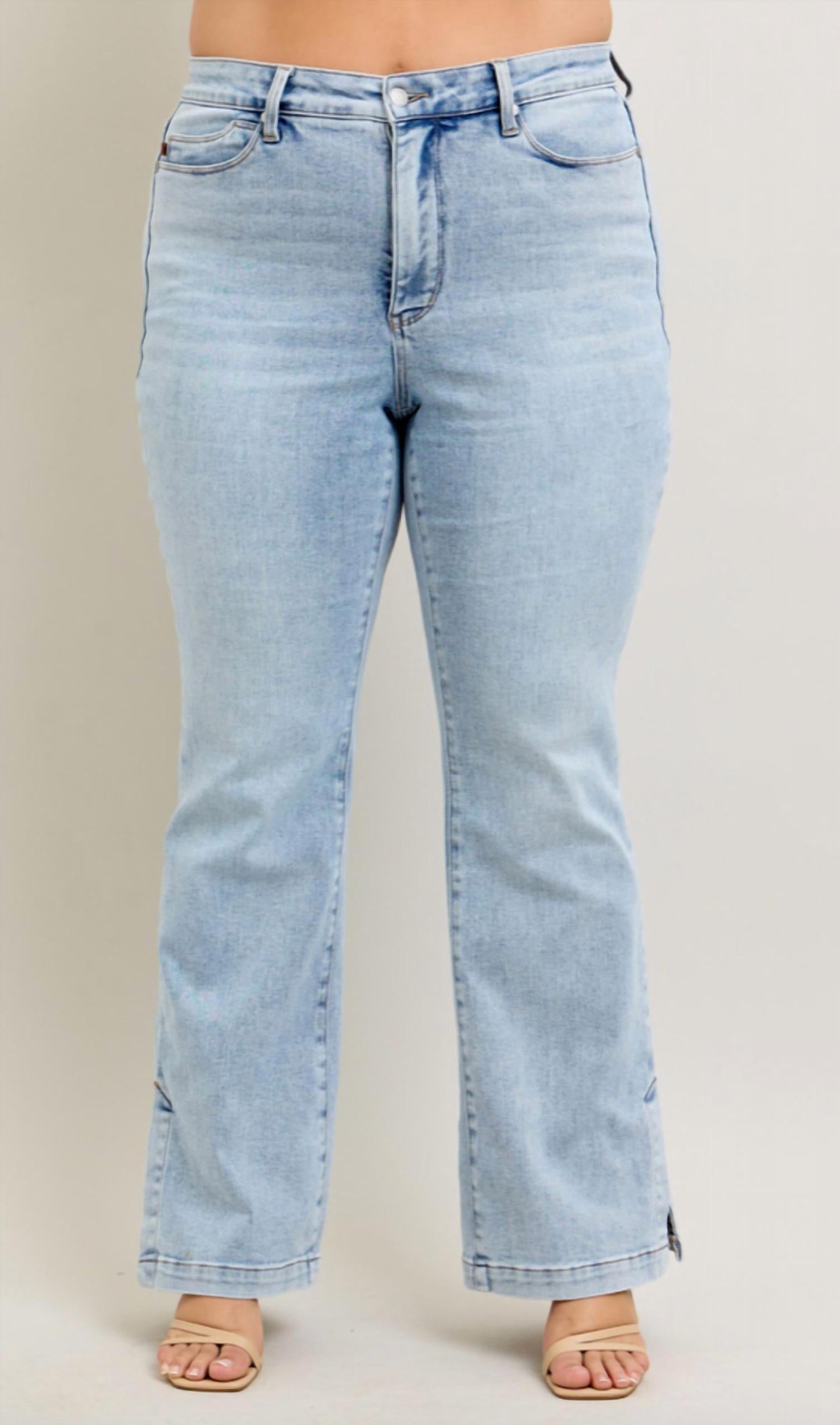 Judy Blue - Tummy Control Vintage Side Slit Bootcut Jeans