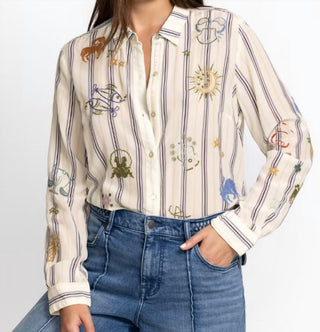 Johnny Was - Camisa Ariana com botões nas costas