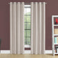 2 Pieces Set Room Darkening Curtain Panels with Grommet - Contemporary Style