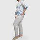 Alembika - Pinstripe Iconic Stretch Jeans