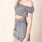 Honey Punch - Harmony Off The Shoulder Crop Top