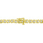 10K Yellow Gold 4 cttw Brilliant Round-Cut Diamond Graduating Riviera Statement Necklace (H-I Color, I2-I3 Clarity)