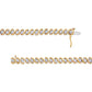 14K Yellow Gold Plated .925 Sterling Silver 1/2 Cttw Round Miracle-Set Diamond S-Curve Tennis Bracelet (I-J Color, I3 Clarity) - 7"
