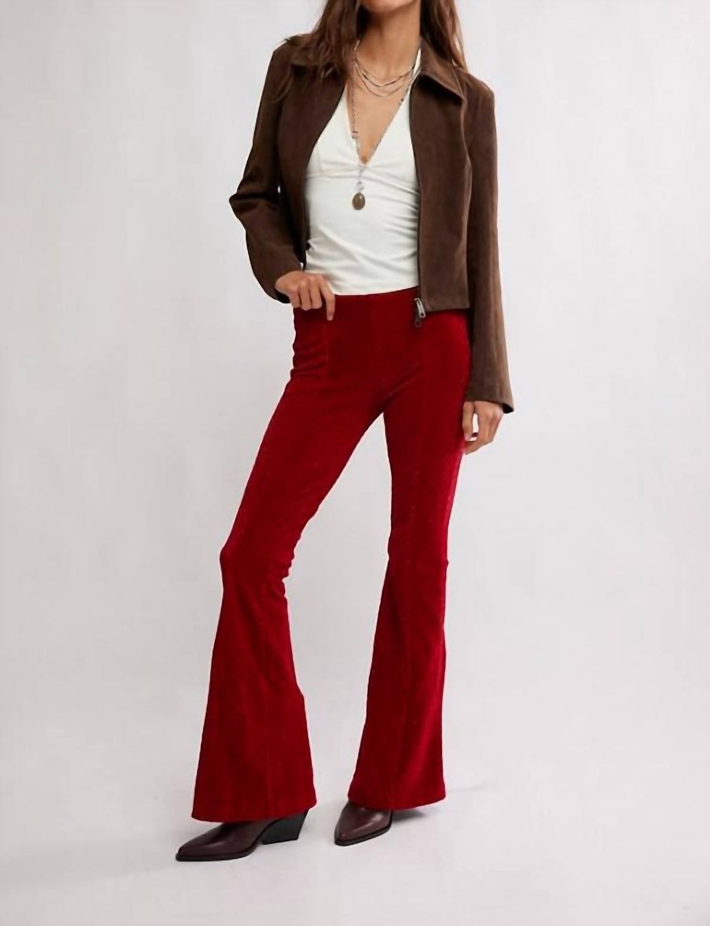 Free People - Penny Pull On Velvet Pant