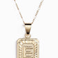 Bracha - Women's Initial Card Necklace