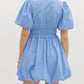 Entro - Bow Bubble Hemmed Mini Dress