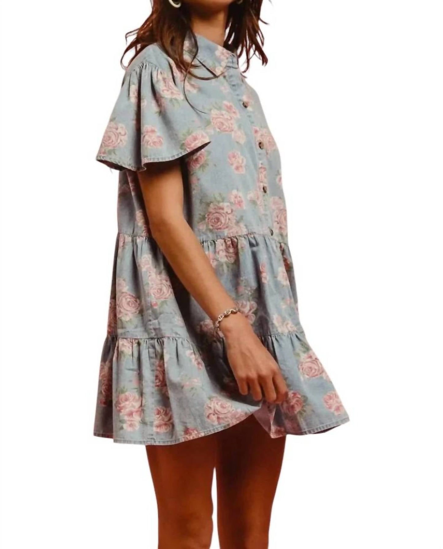 Bibi - Sweet Magnolia Denim Dress