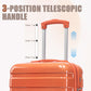 2 Pc PC Spinner Wheel Luggage Set with Gradient Color and Lock