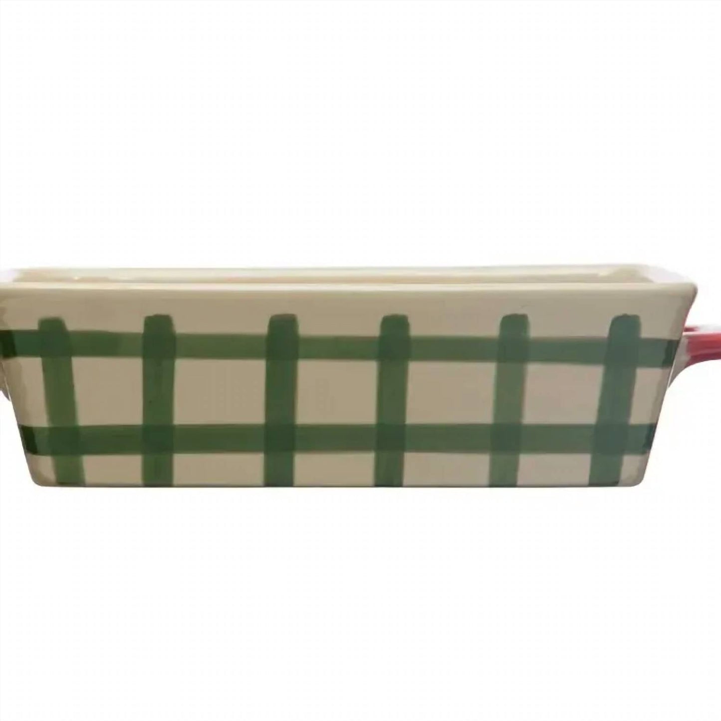 Creative Co-Op - Hand-Painted Baker With Handles Stoneware