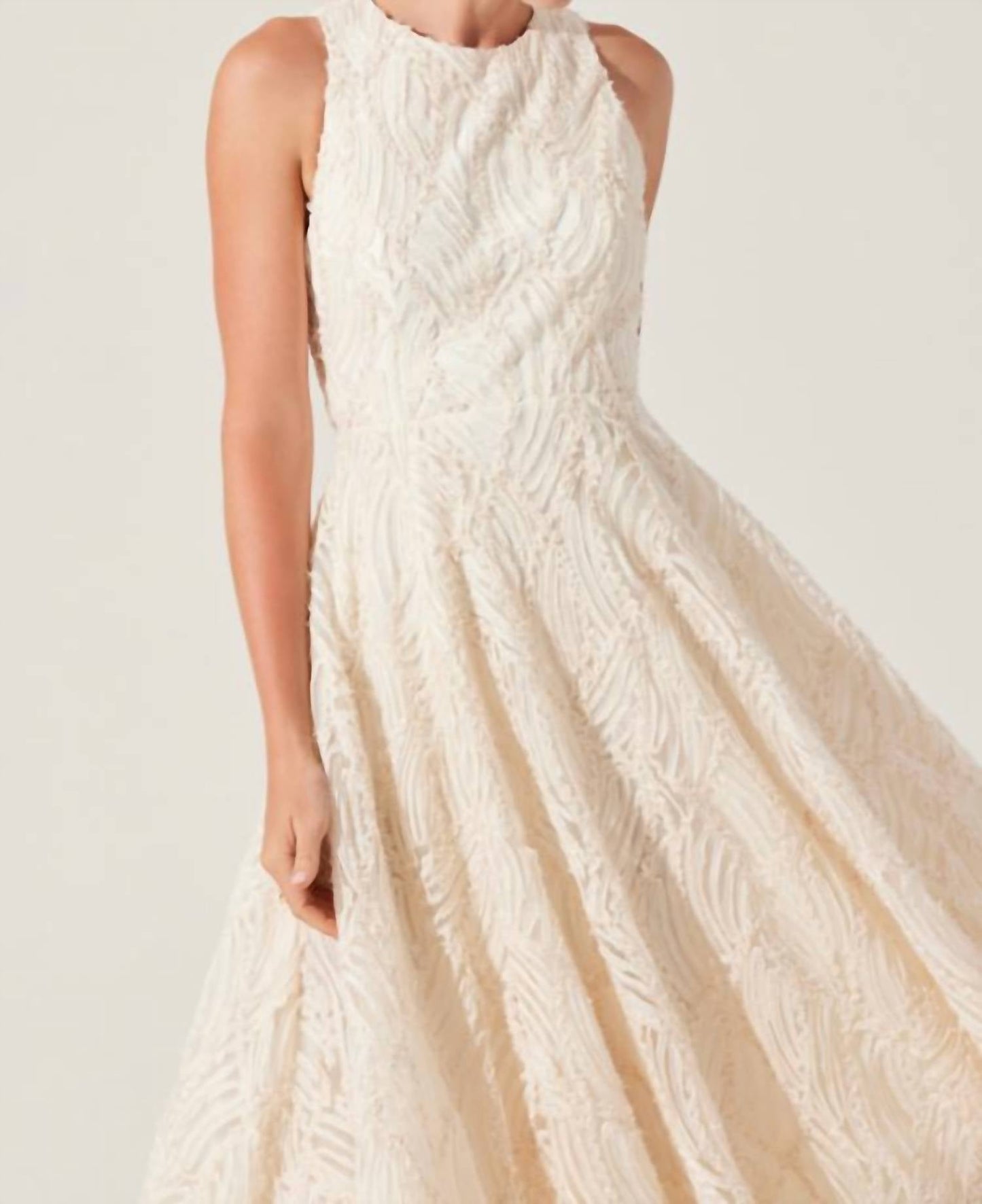 Astr - Lillemor 3d Textured Midi Dress