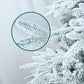 7.5ft Pre-Lit Flocked Artificial Christmas Tree