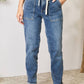 Judy Blue - High Waist Non Distressed Drawstring Denim Joggers