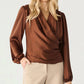Black Tape - On The Rocks Wrap Long Sleeve Top
