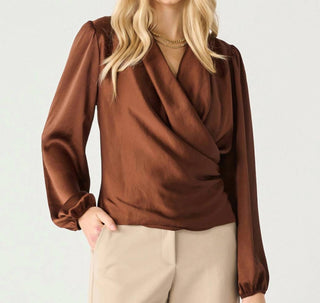 Black Tape - On The Rocks Wrap Long Sleeve Top