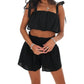 Ee:Some - Weekend Duo Crop Top And Short Set