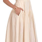 Elan - One Shoulder Smocked Maxi Dress