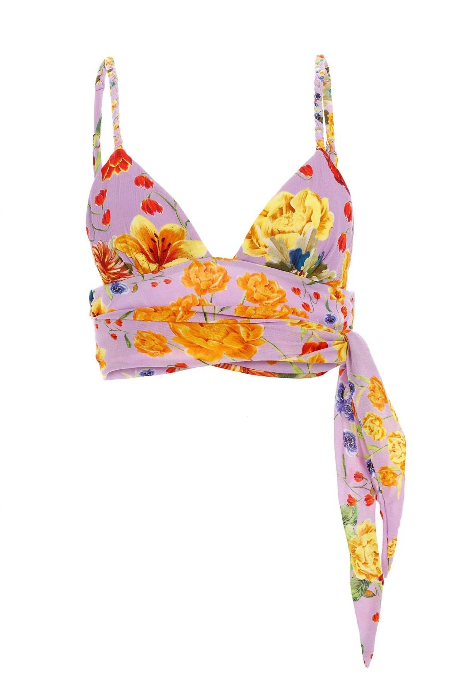 Agua Bendita - Noor Tie Waist Crop Top