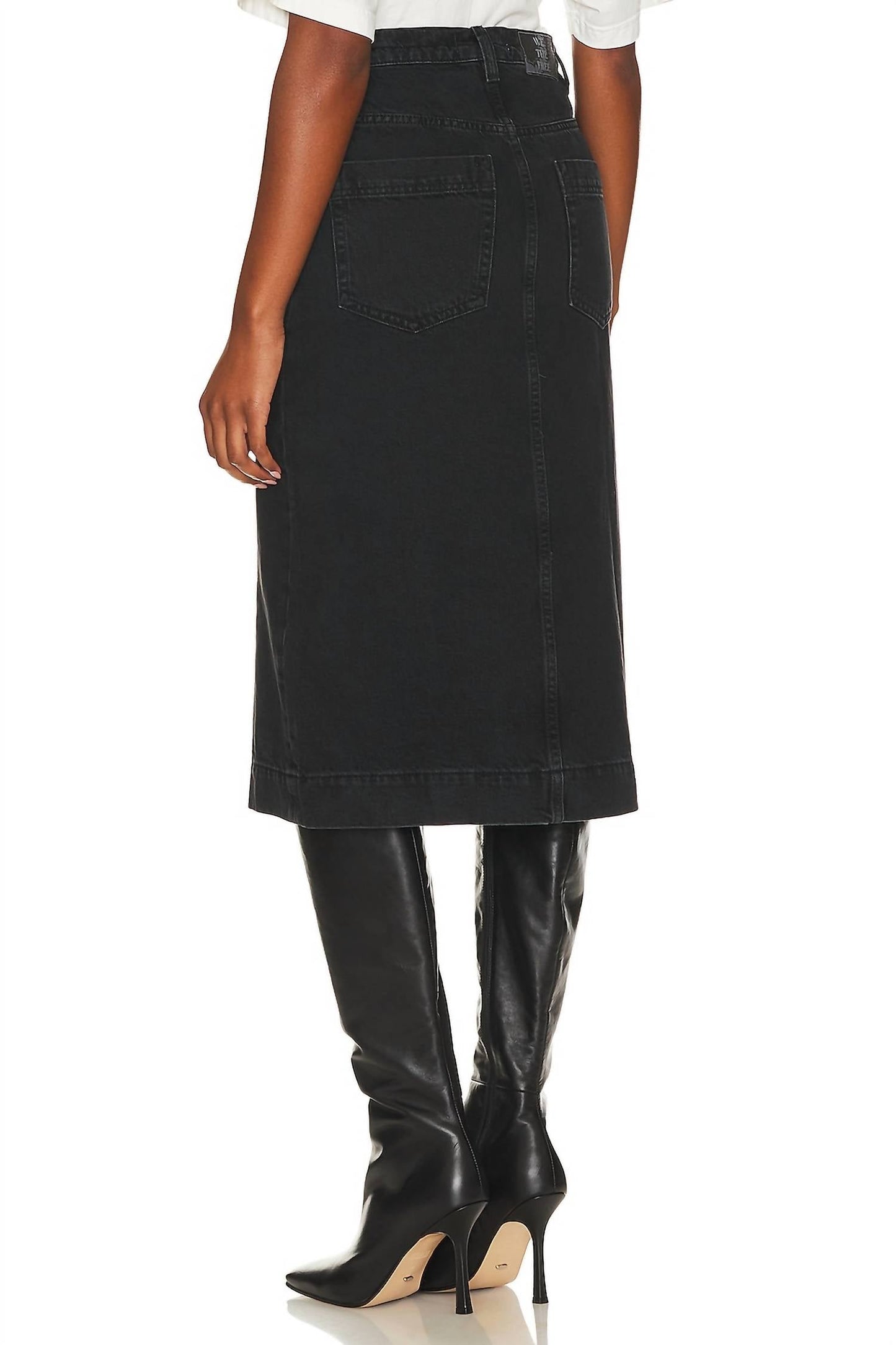 Free People - Wild Roses Midi Denim Skirt