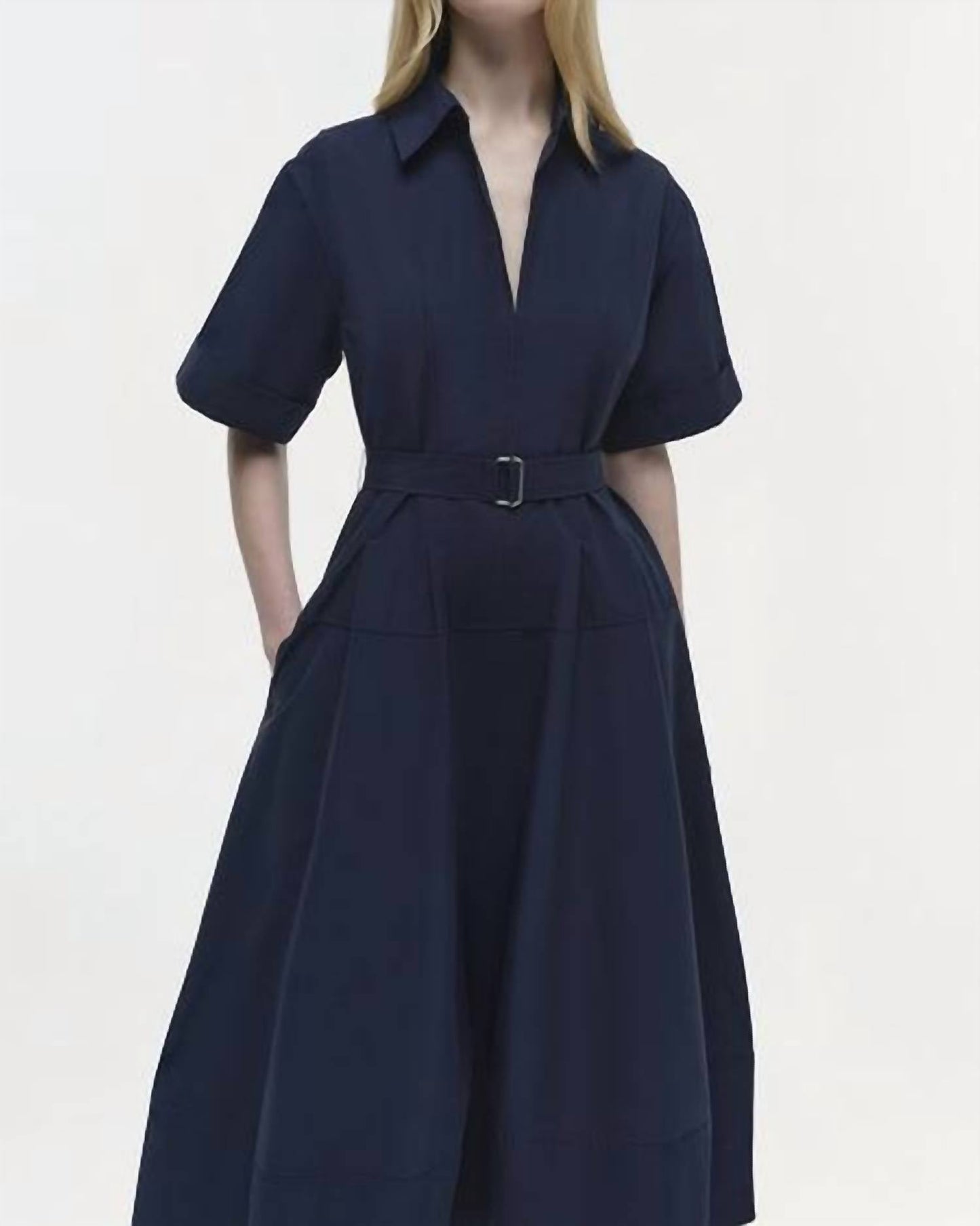 Jonathan Simkhai - Deanna Short Sleeve Belted Mini Dress