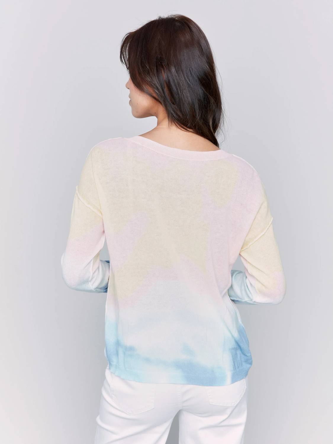 Charlie B - Lightweight Long Sleeve Tie-dye Sweater