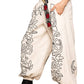 Pol - Floral Embroidered Pattern Solid Twill Pants